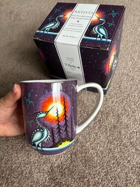 Crane La Grue Fine Porcelain Mug, new